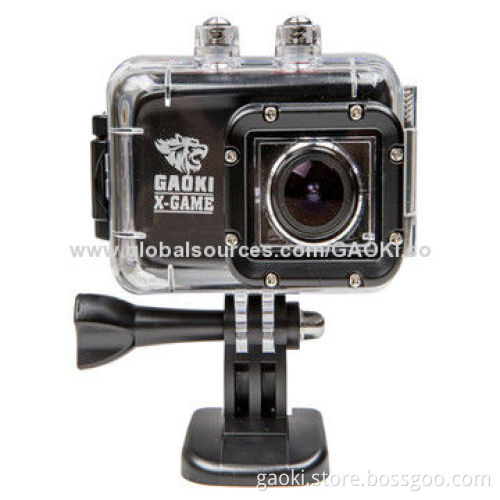 Top sales Gopro style Gaoki X-game hd 1080p helmet sport action camera with 4x digital zoom
